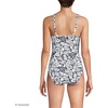 image:imageLands End Womens SlenderSuit Grecian Low Leg One Piece SwimsuitTossed ShellsDeep Sea Navy