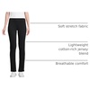 image:imageLands End Womens Slim Leg Knit Pull On Pants  Mid Rise CottonRich Jersey With Stretch Wide Elastic Waist Ankle Length Work Travel Petite and PlusBlack