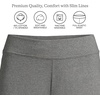 image:imageLands End Womens Slim Leg Knit Pull On Pants  Mid Rise CottonRich Jersey With Stretch Wide Elastic Waist Ankle Length Work Travel Petite and PlusCharcoal Heather