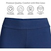 image:imageLands End Womens Slim Leg Knit Pull On Pants  Mid Rise CottonRich Jersey With Stretch Wide Elastic Waist Ankle Length Work Travel Petite and PlusDeep Sea Navy