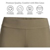 image:imageLands End Womens Slim Leg Knit Pull On Pants  Mid Rise CottonRich Jersey With Stretch Wide Elastic Waist Ankle Length Work Travel Petite and PlusForest Moss