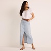 image:imageLands End Womens Soft Denim Maxi SkirtBreeze Blue Wash