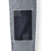 image:imageLands End Womens Soft Denim Mid Rise Relaxed Straight Crop JeansBeau Blue Patchwork