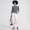 image:imageLands End Womens Soft Denim Mid Rise Relaxed Straight Crop JeansWhite