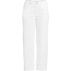 image:imageLands End Womens Soft Denim Mid Rise Relaxed Straight Crop JeansWhite