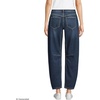 image:imageLands End Womens Soft Denim Relaxed Barrel Leg Ankle JeansDark Indigo Blue Wash