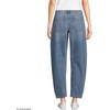 image:imageLands End Womens Soft Denim Relaxed Barrel Leg Ankle JeansMedium Ocean Blue Wash