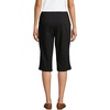 image:imageLands End Womens Sport Knit High Rise Elastic Waist Capri PantsBlack