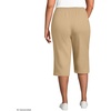 image:imageLands End Womens Sport Knit High Rise Elastic Waist Capri PantsFrench Pecan Heather