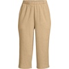 image:imageLands End Womens Sport Knit High Rise Elastic Waist Capri PantsFrench Pecan Heather