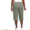 image:imageLands End Womens Sport Knit High Rise Elastic Waist Capri PantsSage
