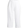 image:imageLands End Womens Sport Knit High Rise Elastic Waist Capri PantsWhite