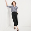 image:imageLands End Womens Sport Knit Pull On Drawstring Wide Leg Crop PantsBlack