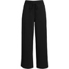 image:imageLands End Womens Sport Knit Pull On Drawstring Wide Leg Crop PantsBlack