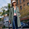 image:imageLands End Womens Squall Waterproof Modern Trench CoatSpruce