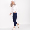 image:imageLands End Womens Starfish High Rise Knit Denim Straight Crop JeansDark Indigo