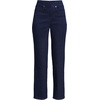 image:imageLands End Womens Starfish High Rise Knit Denim Straight Crop JeansDark Indigo