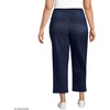 image:imageLands End Womens Starfish High Rise Knit Denim Straight Crop JeansDark Indigo Blue Wash