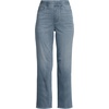 image:imageLands End Womens Starfish High Rise Knit Denim Straight Crop JeansLake Blue Wash