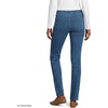 image:imageLands End Womens Starfish High Rise Knit Denim Straight JeansMedium Sea Blue
