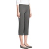 image:imageLands End Womens Starfish Mid Rise PullOn Crop PantsCharcoal Heather