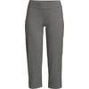 image:imageLands End Womens Starfish Mid Rise PullOn Crop PantsCharcoal Heather