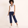 image:imageLands End Womens Starfish Mid Rise PullOn Crop PantsDeep Sea Navy