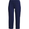 image:imageLands End Womens Starfish Mid Rise PullOn Crop PantsDeep Sea Navy