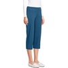 image:imageLands End Womens Starfish Mid Rise PullOn Crop PantsEvening Blue