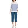 image:imageLands End Womens Starfish Mid Rise PullOn Crop PantsEvening Blue