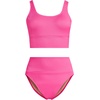 image:imageLands End Womens Tankini Swimsuit SetPink Ottoman