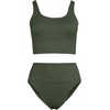 image:imageLands End Womens Tankini Swimsuit SetRich Olive Green Ottoman