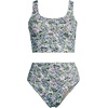 image:imageLands End Womens Tankini Swimsuit SetWhiteLilac Multi Ditsy Floral