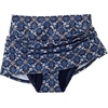 image:imageLands End Womens Tummy Control Skirt Swim BottomsSeashell GeoNavy