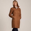 image:imageLands End Womens Ultralight Packable Long Down CoatRich Ginger Brown