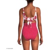 image:imageLands End Womens Wrap Monokini High Leg One Piece SwimsuitRed DotRed Graphic Floral