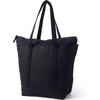 image:imageLands End Zip Top Canvas Tote Bag  100 Cotton Canvas Five Pockets Key Strap WaterResistant Base Stands Upright Beach Bag Travel Tote Grocery ToteBlack