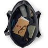 image:imageLands End Zip Top Canvas Tote Bag  100 Cotton Canvas Five Pockets Key Strap WaterResistant Base Stands Upright Beach Bag Travel Tote Grocery ToteBlack