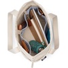 image:imageLands End Zip Top Canvas Tote Bag  100 Cotton Canvas Five Pockets Key Strap WaterResistant Base Stands Upright Beach Bag Travel Tote Grocery ToteCherriesNatural