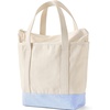 image:imageLands End Zip Top Canvas Tote Bag  100 Cotton Canvas Five Pockets Key Strap WaterResistant Base Stands Upright Beach Bag Travel Tote Grocery ToteCherriesNatural