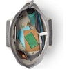 image:imageLands End Zip Top Canvas Tote Bag  100 Cotton Canvas Five Pockets Key Strap WaterResistant Base Stands Upright Beach Bag Travel Tote Grocery ToteNaturalSilver Graphite
