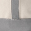 image:imageLands End Zip Top Canvas Tote Bag  100 Cotton Canvas Five Pockets Key Strap WaterResistant Base Stands Upright Beach Bag Travel Tote Grocery ToteNaturalSilver Graphite