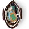 image:imageLands End Zip Top Canvas Tote Bag  100 Cotton Canvas Five Pockets Key Strap WaterResistant Base Stands Upright Beach Bag Travel Tote Grocery ToteNaturalBrown Root