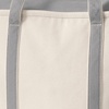 image:imageLands End Zip Top Canvas Tote Bag  100 Cotton Canvas Five Pockets Key Strap WaterResistant Base Stands Upright Beach Bag Travel Tote Grocery ToteNaturalSilver Graphite