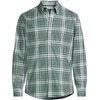 image:imageMens Traditional Fit No Iron Twill ShirtEucalyptusNavy Plaid