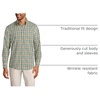 image:imageMens Traditional Fit No Iron Twill ShirtFresh EvergreenGreen Plaid