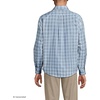 image:imageMens Traditional Fit No Iron Twill ShirtLight Indigo Blue Plaid