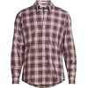 image:imageMens Traditional Fit No Iron Twill ShirtLush BurgundyTan Plaid