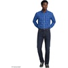 image:imageMens Traditional Fit No Iron Twill ShirtMuted Cobalt BlueBlack Plaid