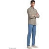 image:imageMens Traditional Fit No Iron Twill ShirtMuted YellowNavy Plaid